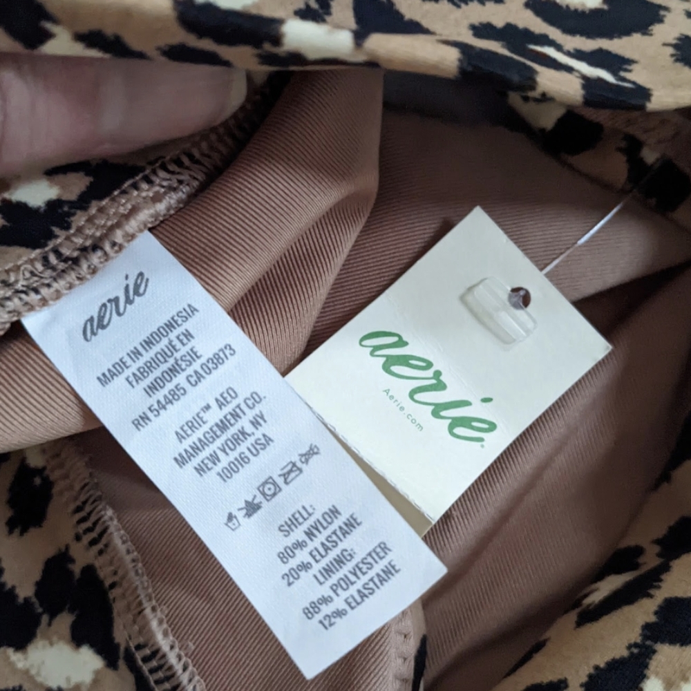 Aerie Cheetah Animal Print Bikini Lightly Padded XL Top HighWaist L Bottom NWT ⚡ - Picture 13 of 14